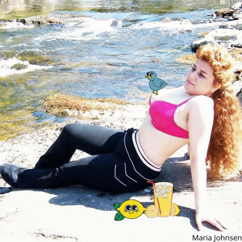 Happy Summer GIF by Maria Johnsen