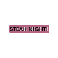 Date Night Steak Sticker by Aubrey Allen