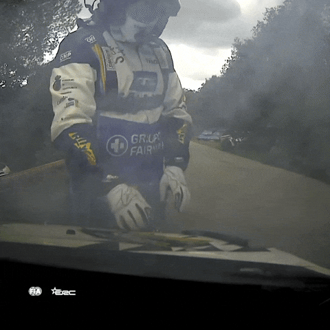 Smoke Problem GIF by FIA European Rally Championship