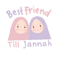 Best Friend Hijab Sticker