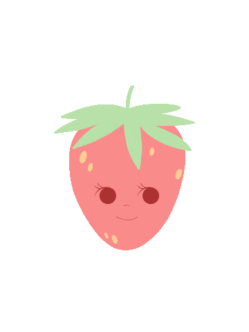 NataliaArizpe pink kawaii glitter strawberry Sticker