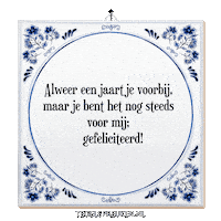 Spreuk Geluk Sticker by Tegelspreuken.nl