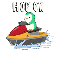 Hop On Fun Sticker by Abster