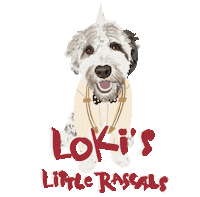 HoneyBooDesigns loki littlerascals cobberdog Sticker