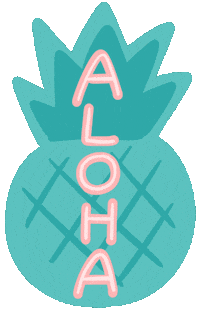 Hawaii Pineapple Sticker