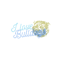 bulldog_club love bulldog love dogs bulldog club Sticker