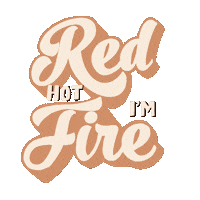 Fire Text Sticker