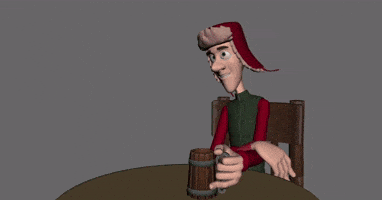mickyrocca animation beer character speech GIF