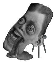 black and white smile Sticker by Colin Raff