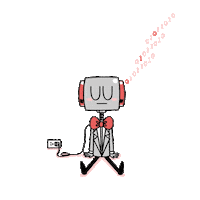 robot listen Sticker by Macmillan Kids