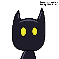 Black Cat Sticker by VeeFriends