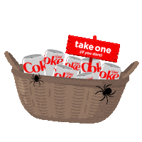 Trick Or Treat Halloween Sticker by Diet Coke