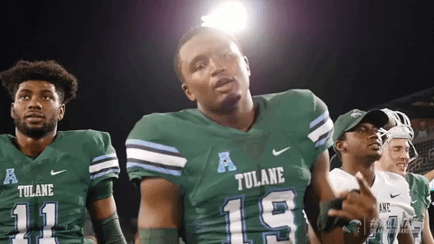 greenwave giphygifmaker football athletics tulane GIF
