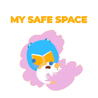 Cat Read Sticker by Bookly