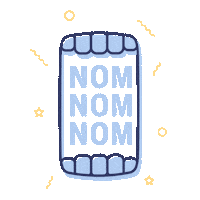 nom nom eating Sticker by Blue Apron