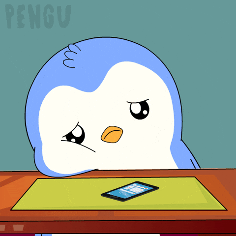 Sad Still Waiting GIF by Pudgy Penguins