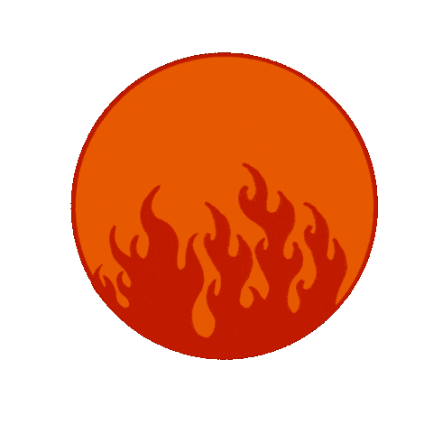 Fire Circle Sticker