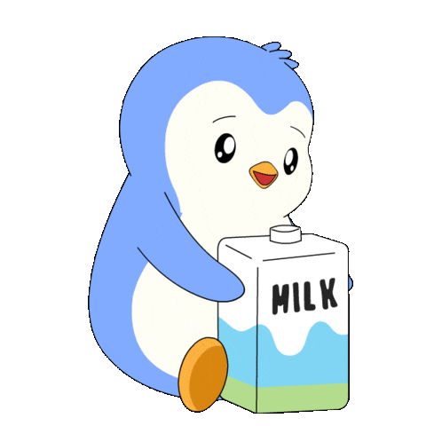 Morning Sitting Sticker by Pudgy Penguins