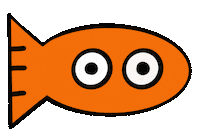 eyes fish Sticker by Jelene
