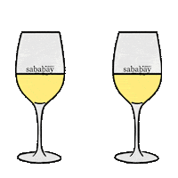 White Wine Cheers Sticker by Sababay Winery