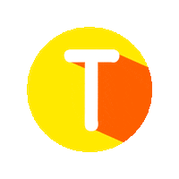 Orange Abc Sticker