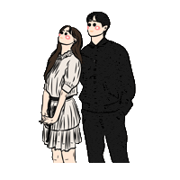 Netflix Couple Sticker by yemsstudio