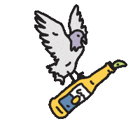 Flying Sainte Therese Sticker by Festival Santa Teresa