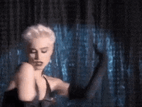 true blue madonna GIF