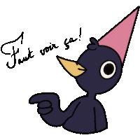 Bakatine check this out crouton bakatine Sticker