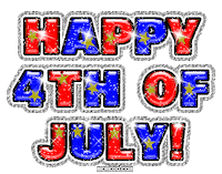 happy 4th of july STICKER