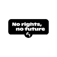 COCNederland rechten coc nederland no rights no future coc nld Sticker