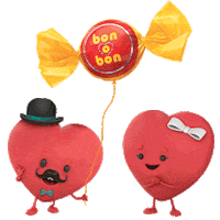 bonobonnosune amor corazon beso sonrisa Sticker
