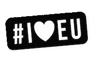 iloveeu_shop black europe hashtag eu Sticker