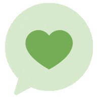CincinnatiChildrens heart green heart heart bubble love bubble Sticker