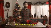 Adam Scott Christmas GIF by BuzzFeed
