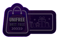 sing duty free Sticker by Unifreetr