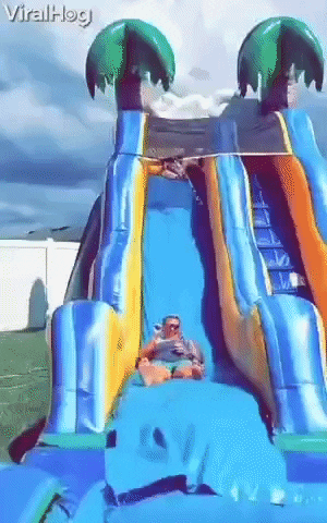 Adults And Waterslides Mix Poorly GIF by ViralHog