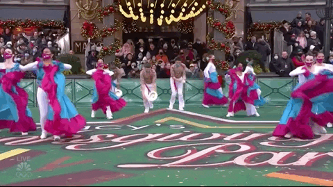 Macys Parade Dancing GIF by The 95th Macy’s Thanksgiving Day Parade