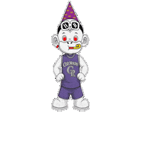 Colorado Rockies White Monkey Sticker by Zhot