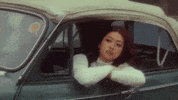 beabadoobee music video bored driving road trip GIF