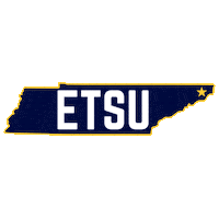 Blue And Gold Tennessee Sticker by ETSU
