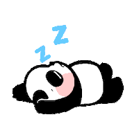 Sleep Panda Sticker by Shiny bear