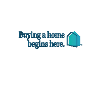 buyingahomebeginshere home house mortgages buyingahome Sticker