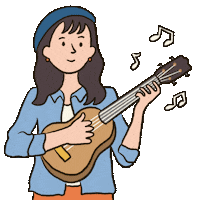 Girl Singing Sticker by Carolynn