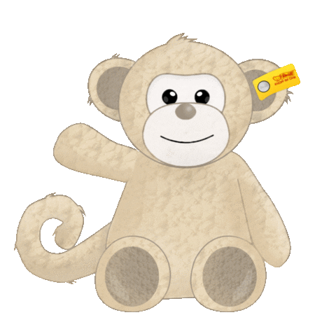 monkey hello Sticker by Margarete Steiff GmbH