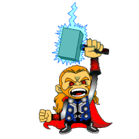 Angry Marvel Sticker
