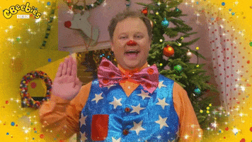 Merry Christmas Hello GIF by CBeebies