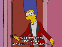 marge simpson door GIF