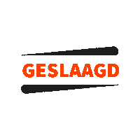 Geslaagd Sticker by AALO Opleidingen