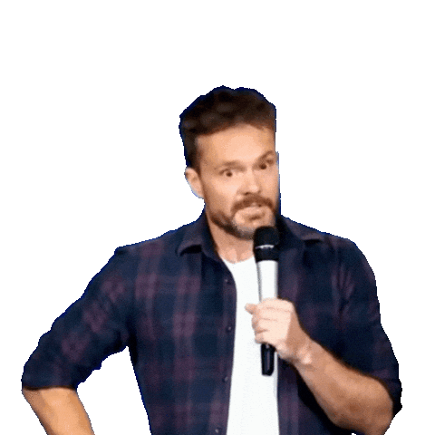 Stand Up Eye Roll Sticker by AaronBeardNZ